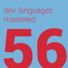 56 dev languages mastered